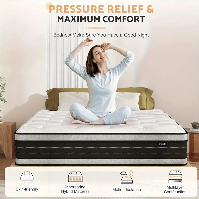 Memory Foam Hybrid Mattress | Innerspring And Memory Foam Mattress, Edge Support