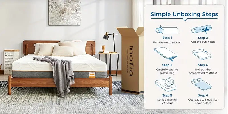 Mattress Gel Memory Foam Mattresses Available in 22CM