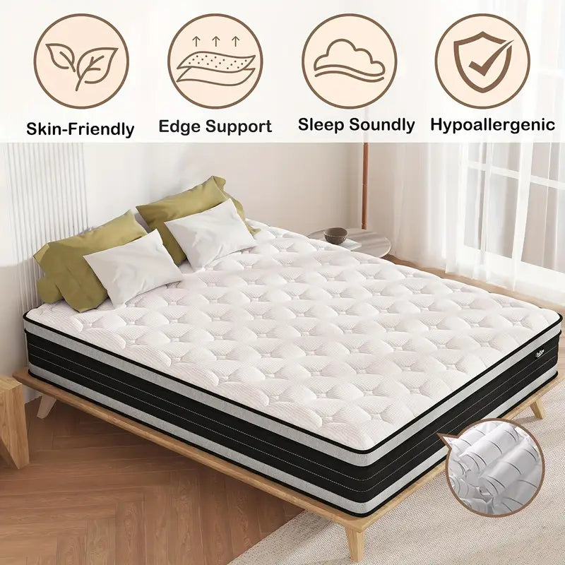Memory Foam Hybrid Mattress | Innerspring And Memory Foam Mattress, Edge Support